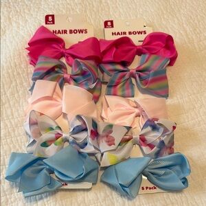Colorful Hair Bows 5-Pack